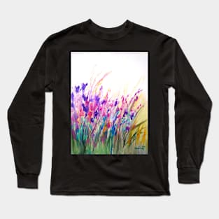 Wild flowers in the afternoon Long Sleeve T-Shirt